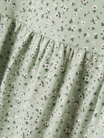 NAME IT Kortærmet Kjole Vigga Aqua Gray Floral